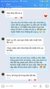Khách hàng hài lòng và đánh giá tích cực